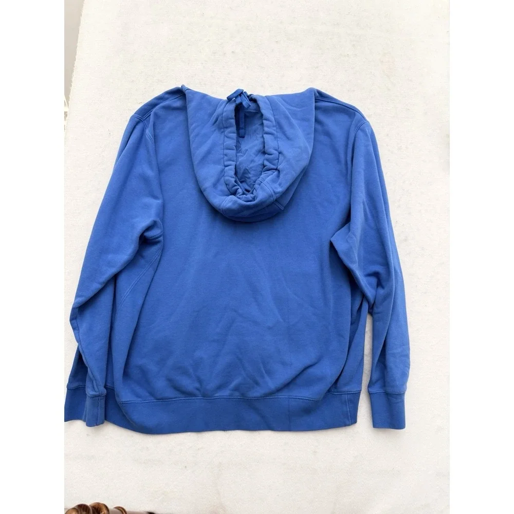 Nike Club Fleece Pullover Hoodie Mens‎ XL Light Blue White GREAT CONDITION